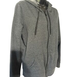 Victoria Sport Women's Gray Full Zip Hoodie with Logo - Activewear Jacket